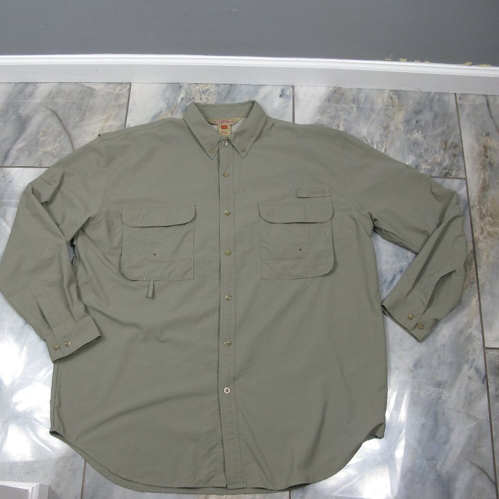 Redington Light Green Long Sleeve Vented River/Fishing Shirt Size Large - Picture 3 of 8